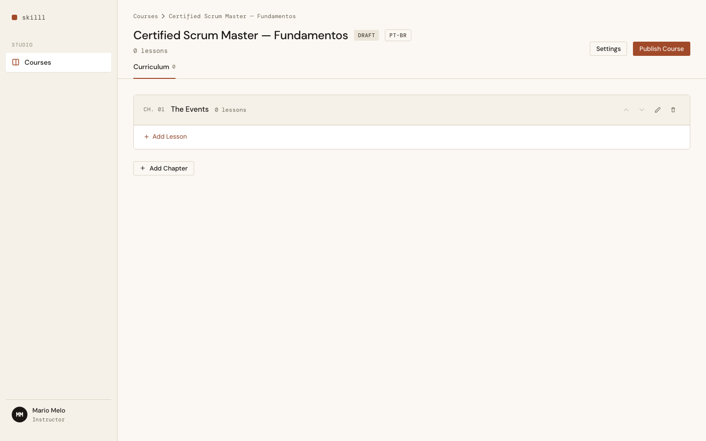 Curriculum page draft