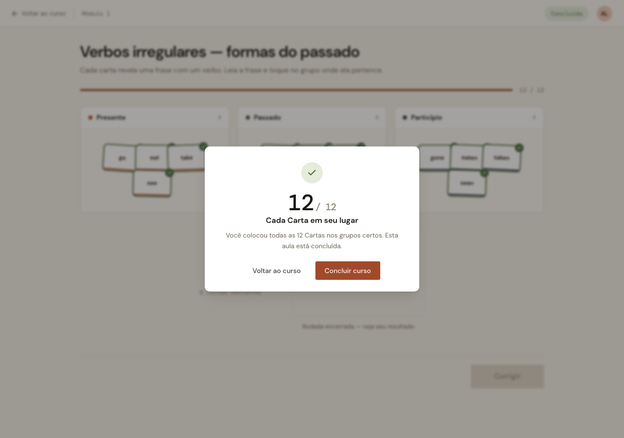 Twelve of twelve, and the Lesson complete