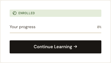Enrolled — the panel flips itself once access exists
